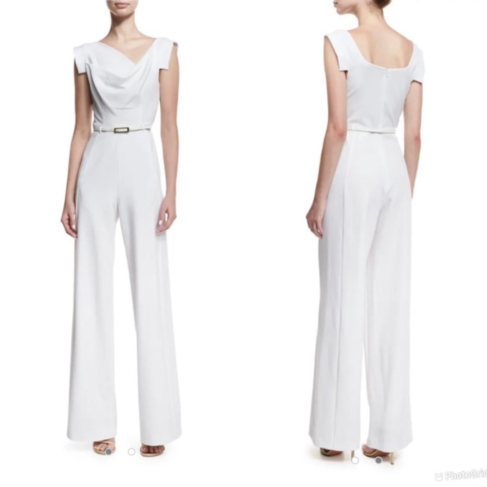 Black Halo Jackie O White Jumpsuit